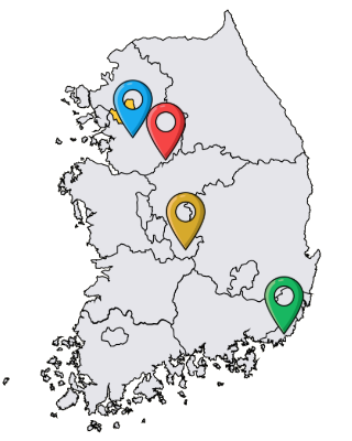 전국 사업장 위치 지도